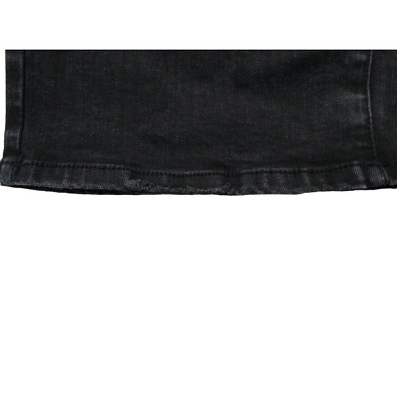 J.McLaughlin‎ Jeans Womens 8 Wide Leg Relaxed Crop Mid Rise Stretch Denim Black - Picture 10 of 10